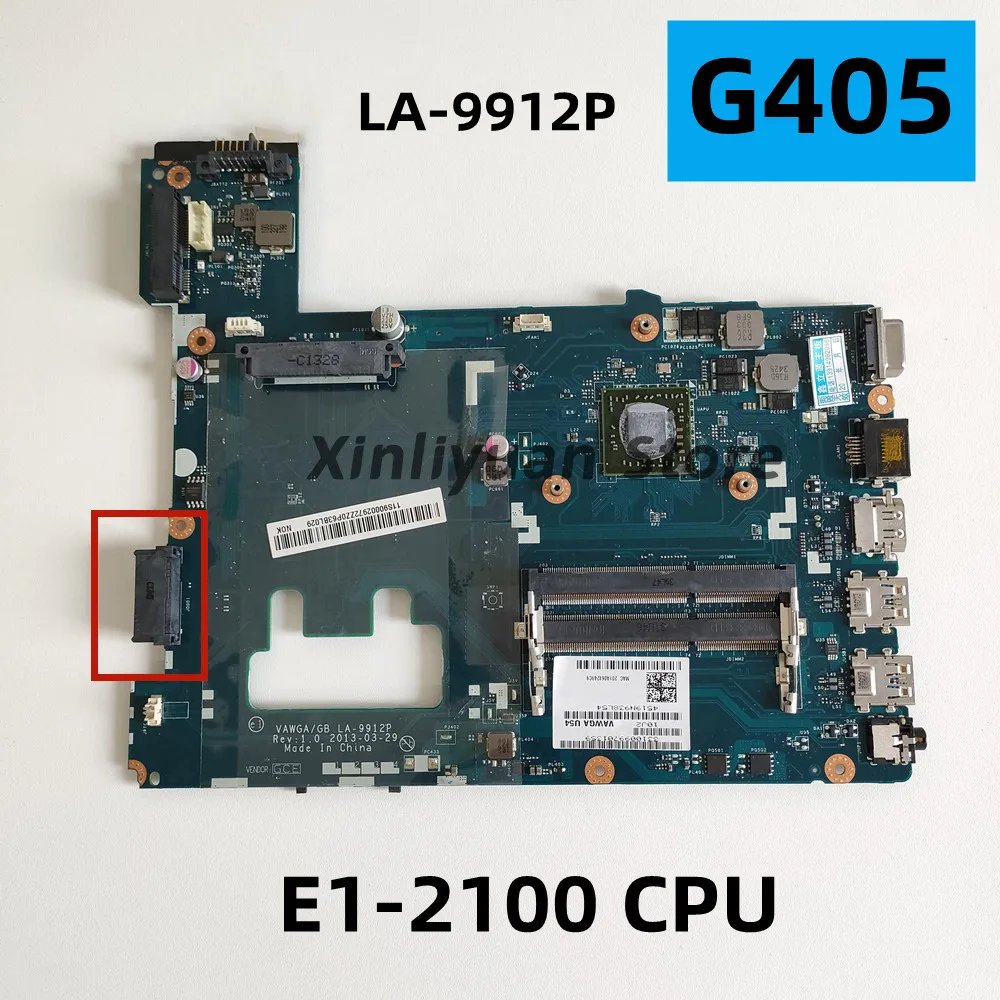 

For Lenovo G405 Laptop mainboard VAWGA / GB LA-9912P with E1-2100 cpu 100% test