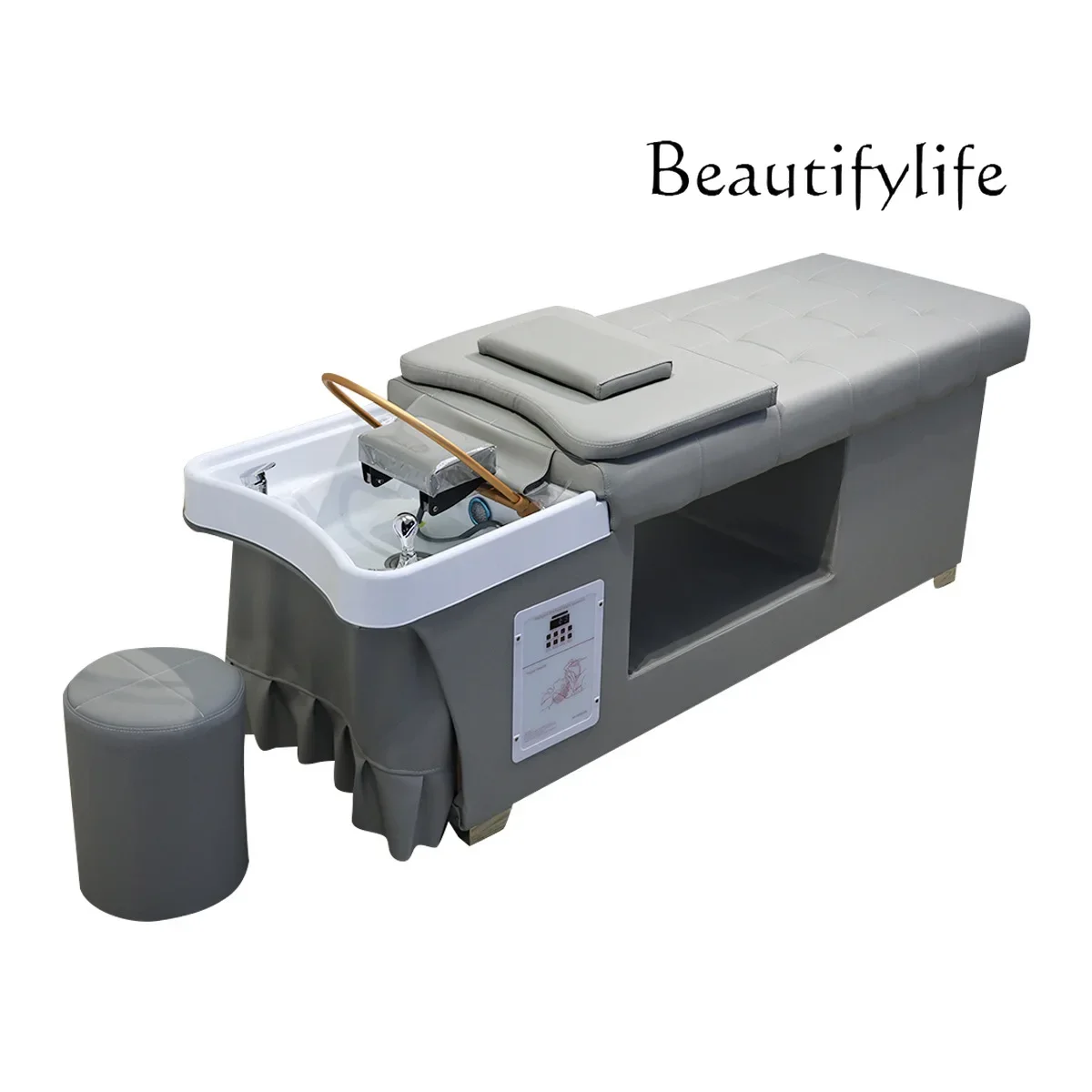 

Barber shop special water circulation fumigation integrated Thai shampoo bed