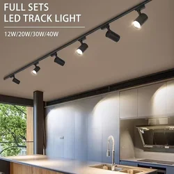 LED Spoor Licht 220V Plafond Spot Led 12/20/30/40W Plafondlamp voor Woonkamer Keuken Lijn Verlichting Rail Systemen Spotlight Set