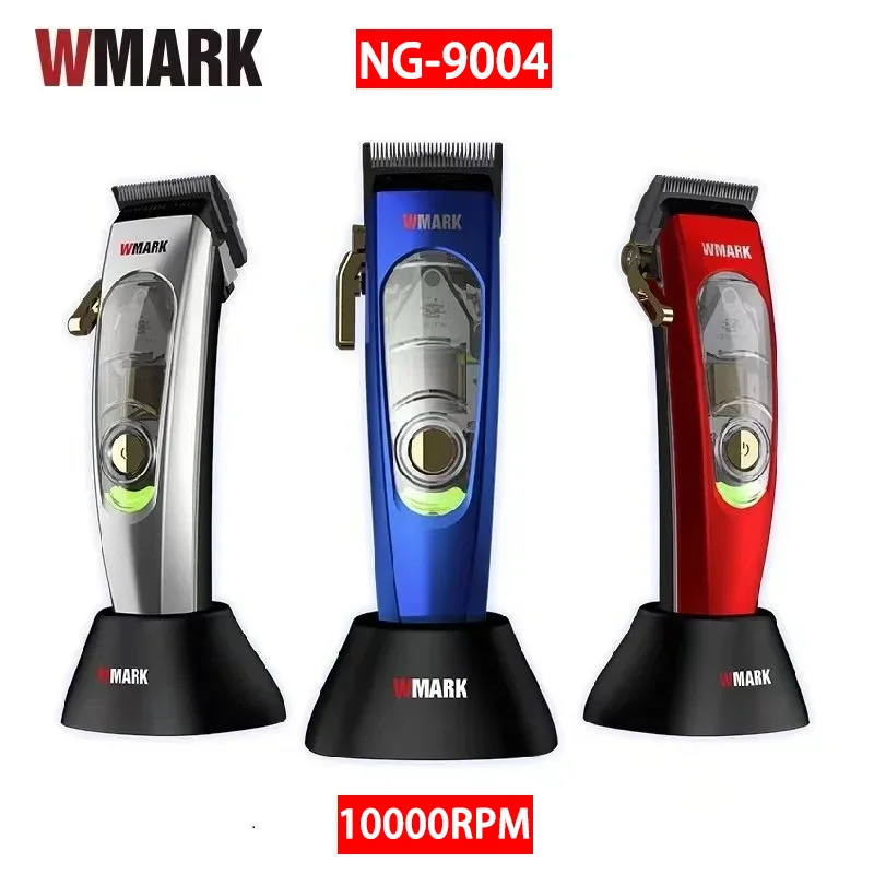 New WMARK NG-9004 Hair Clipper for Men,MAGLEV Motor 10000RPM,Hair Cuter Machine,Cordless Rechargeable Edgers Clippers Withbase image 6