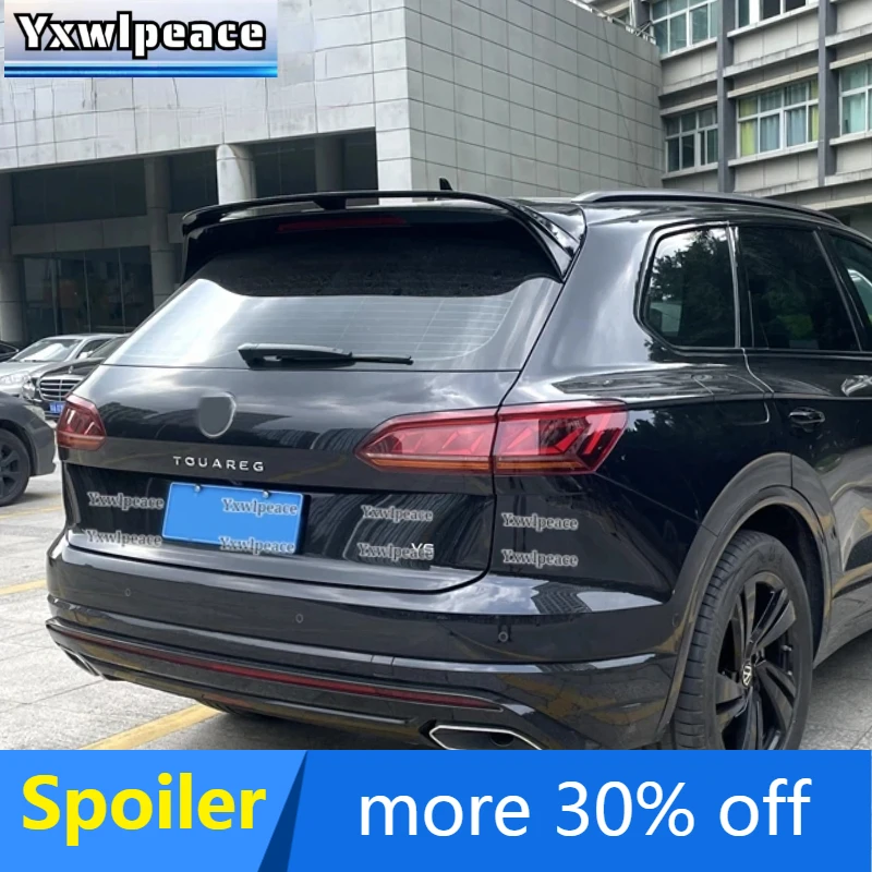 

For Volkswagen VW Touareg Spoiler 2019 2020 2021 2022 High Quality ABS Plastic Rear Roof Spoiler Trunk Lip Wing Car Accessories