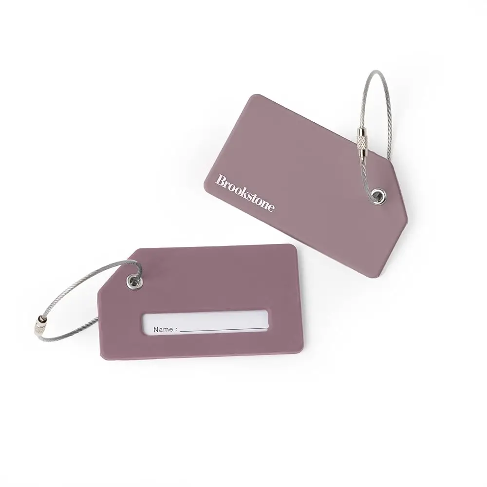 

Free ShippingLuggage Tags for Suitcases - 2 Pack Silicone Travel Accessories Suitcase Tags with Name Card & Steel Loop Fastener,