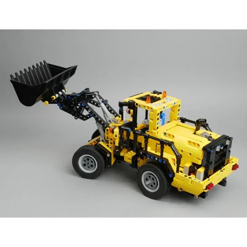 MOC-38914 Urban Eco Building Excavator Building Block Model Yellow Wheel Loader Excavator1079 Parts Adult Kids Birthday Toy Gift