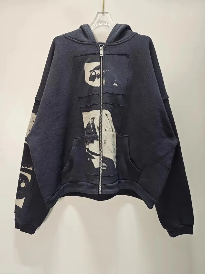 New Men CHE REST IN BASS Last Sense Alive Skeleton Pullover Hoodies Hoody Hooded Sweatshirts velvet Cotton Thick Fleece US H13