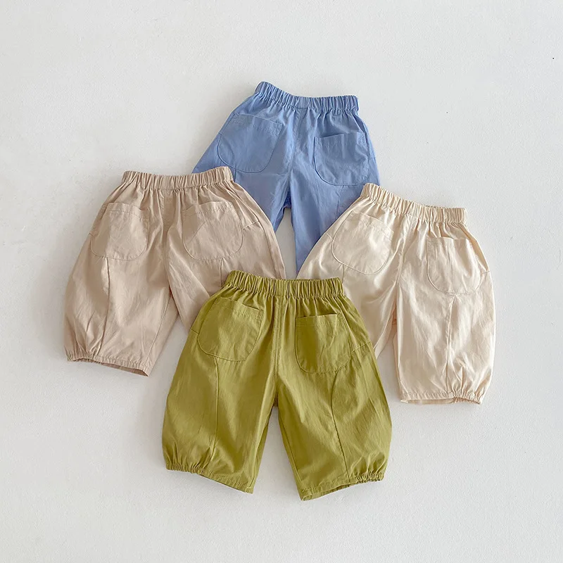 6M-3Y Summer Thin Infant Anti-Mosquito Pants Toddler Elastic Waist Harem Pants Boys Girls Casual Sun Protection Trousers