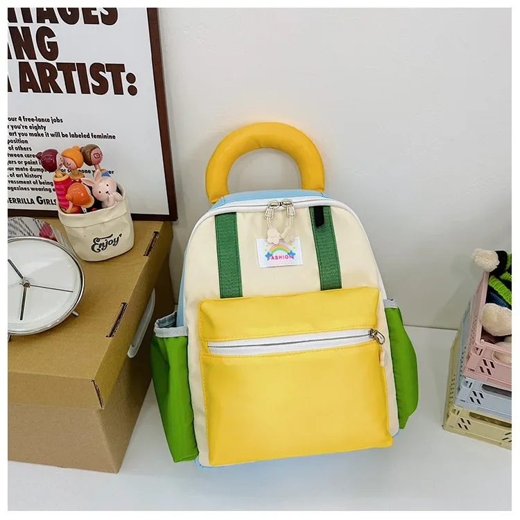 Mochila de jardín de infantes para niños y niñas, bolsa de aperitivos informal, ligera, a la moda, bonita, nueva