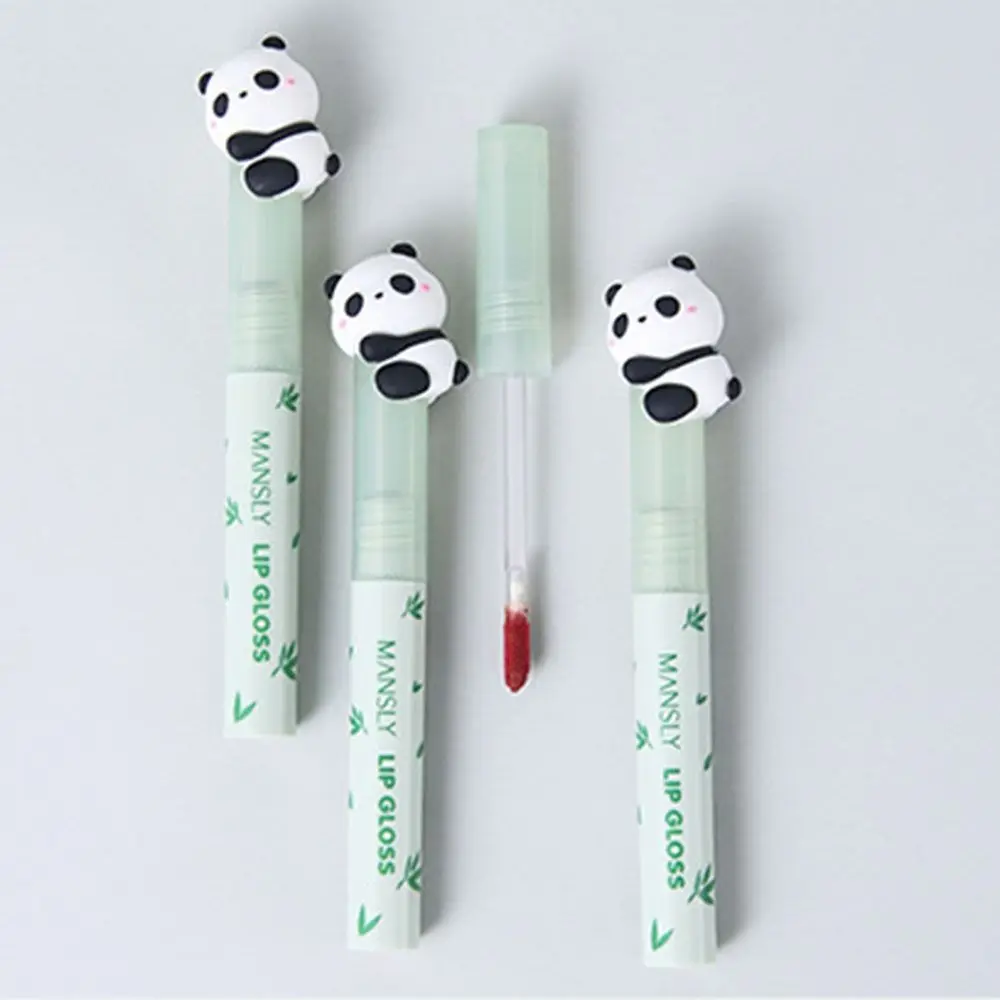 Haut freundlicher wasserdichter Panda Lippenstift natürlicher Antihaft-Lip gloss seidig matt Samt Lippen glasur Lippen Make-up