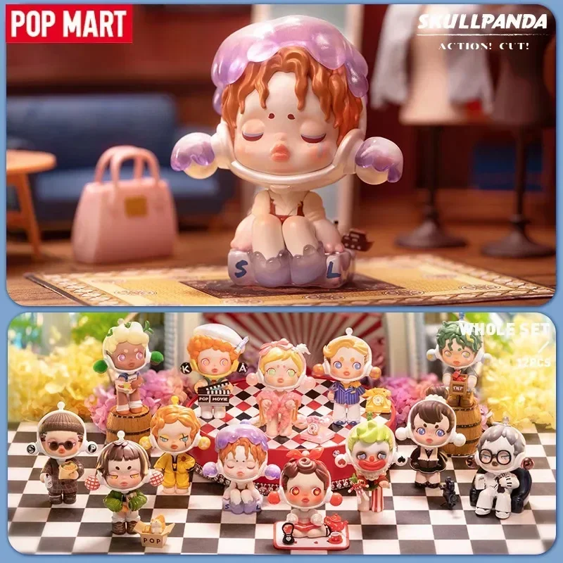 

POP MART SkullPanda Action Cut Series Kawaii Designer Figurine Dolls - Mystery Box Blind Box Kids Gift Action Figure