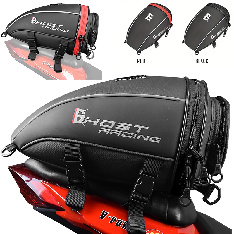 

Waterproof Motorcycle Tail Bag Sport Luggage Reflective Saddle Riding Rear Bag Motorcycle Motorbike Scooter Side Back Seat Bag