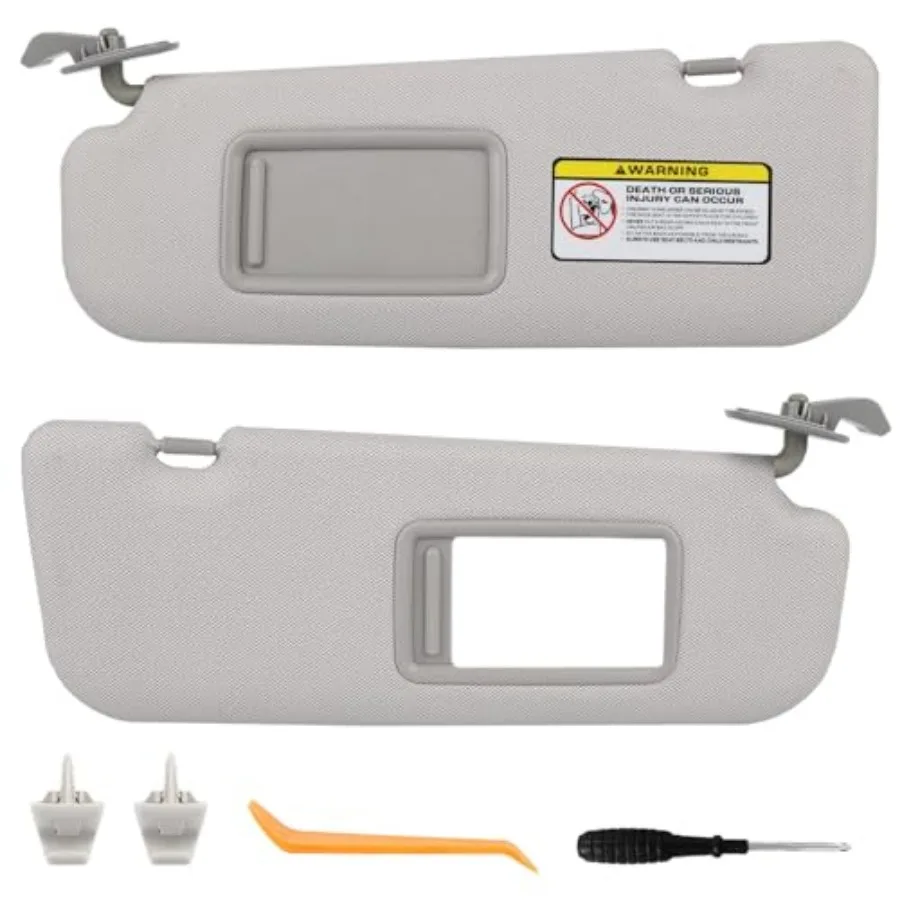 

Pair Sun Visor Compatible with 2011-2016 Hyundai Elantra Not for GT Models Driver and Passenger Side Sunvisor Replacement Kit w