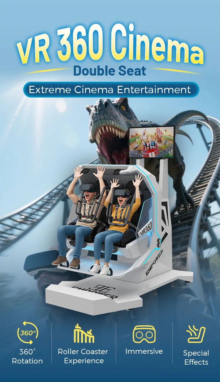 Renixsim 2 Seats Roller coaster 360 Vr Other Amusement Park 9d Cinema Machine