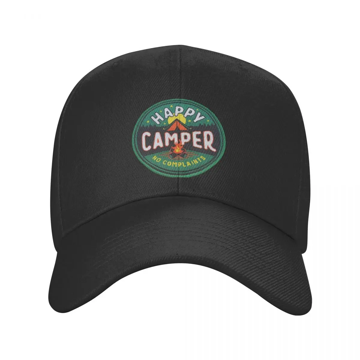 Personalized Happy Camper No Complaints Baseball Cap Women Men Adjustable Adventure Camping Camp Dad Hat Sports Snapback Hats