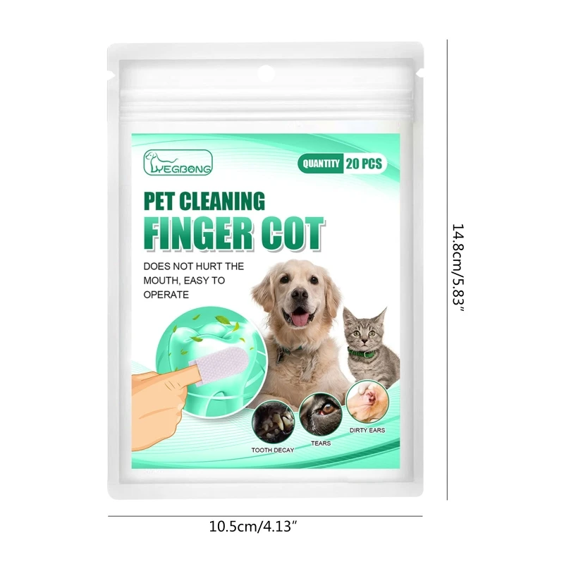 Bộ 20 Bàn Chải Đánh Răng Cho Chó Dễ Dàng Làm Sạch Răng Cho Thú Cưng Chăm Sóc Răng Miệng Cho Chó Mèo Trang Sức Giọt