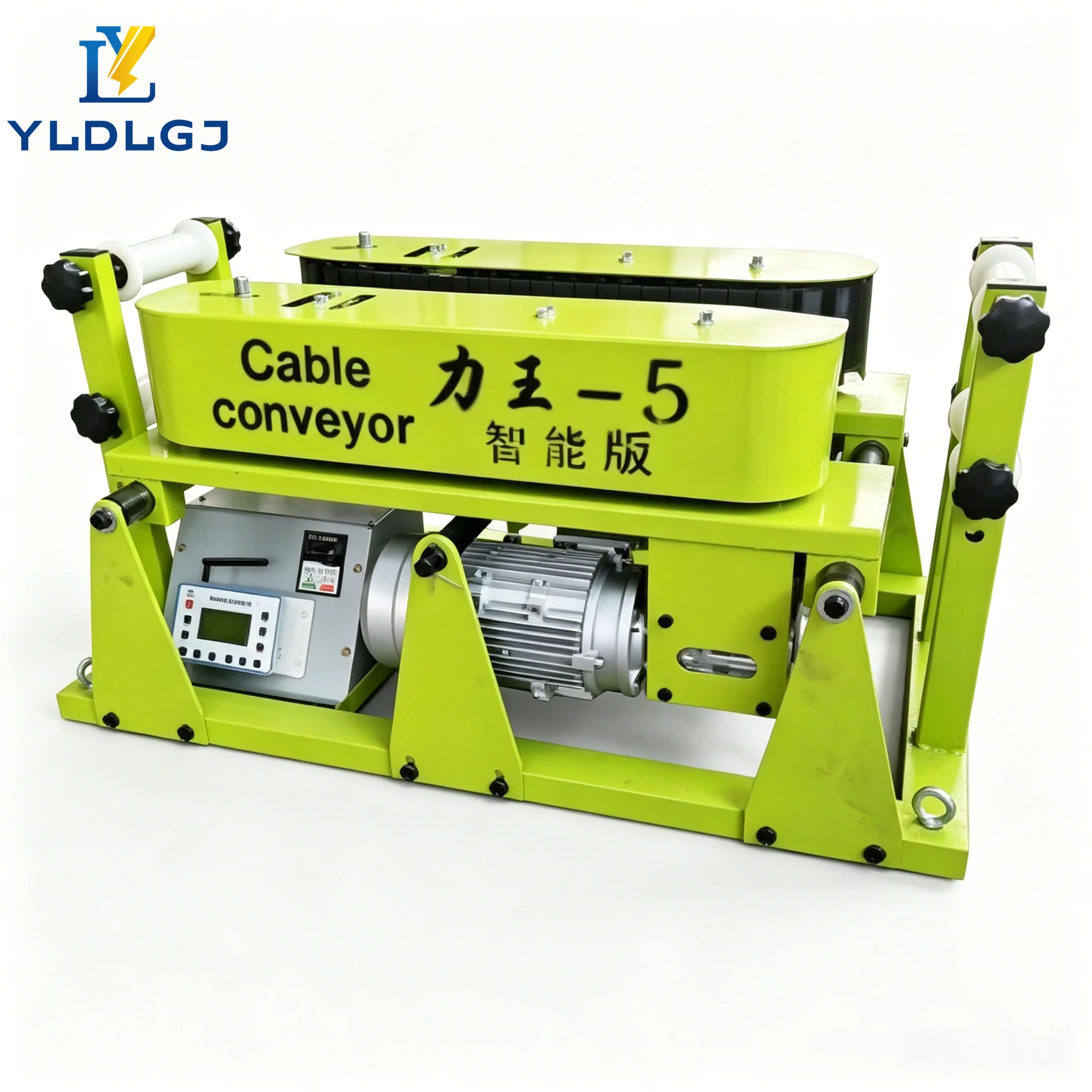YILI 15KN Smart Version Cable Mover Dual Rail Track Conveyor Electric Cable Loader Digital Screen Variable Speed Laying Machine
