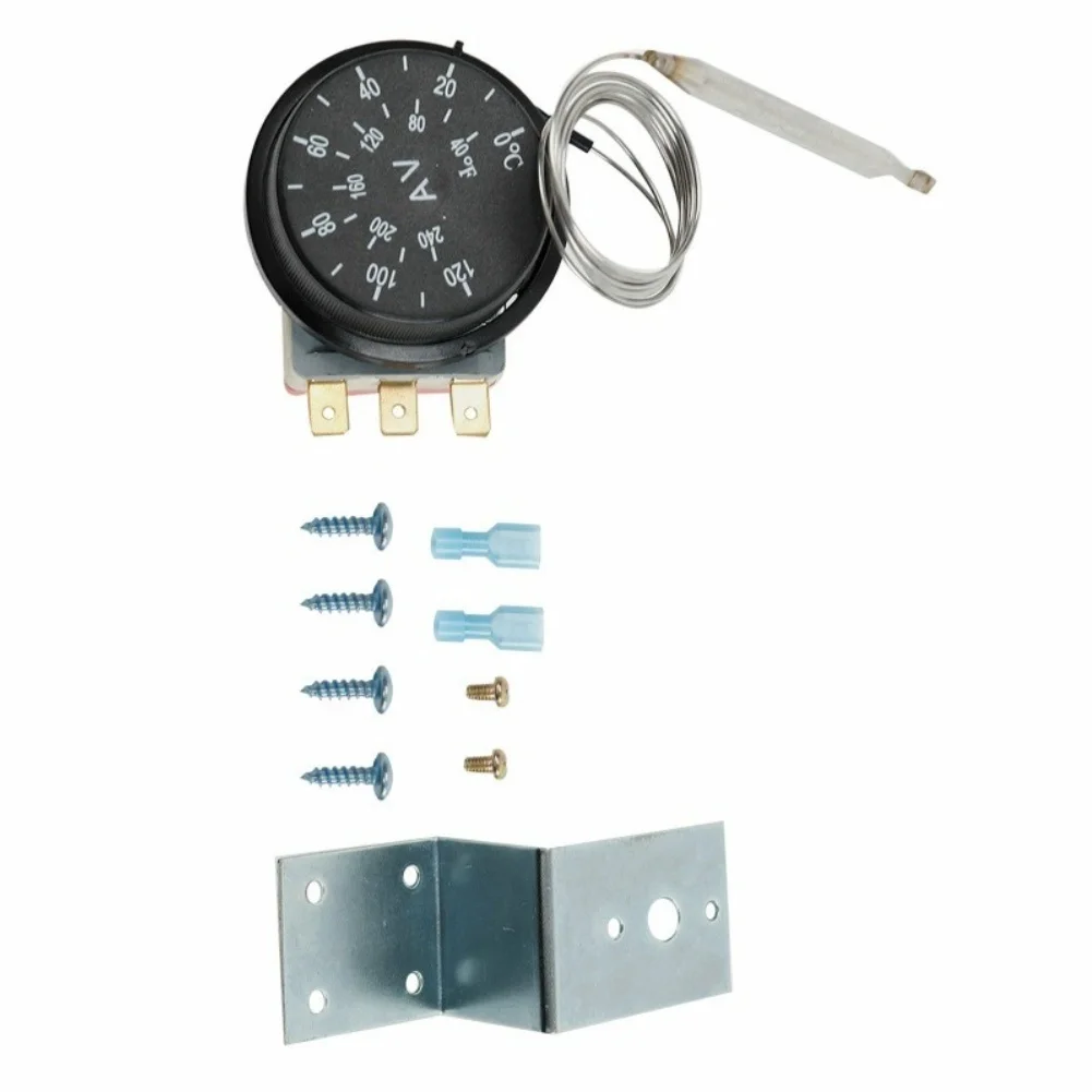 Radiator Electric Thermostat with Adjustable Temperature Knob for Engine Cooling in Cars Trucks and Recreational Vehicles