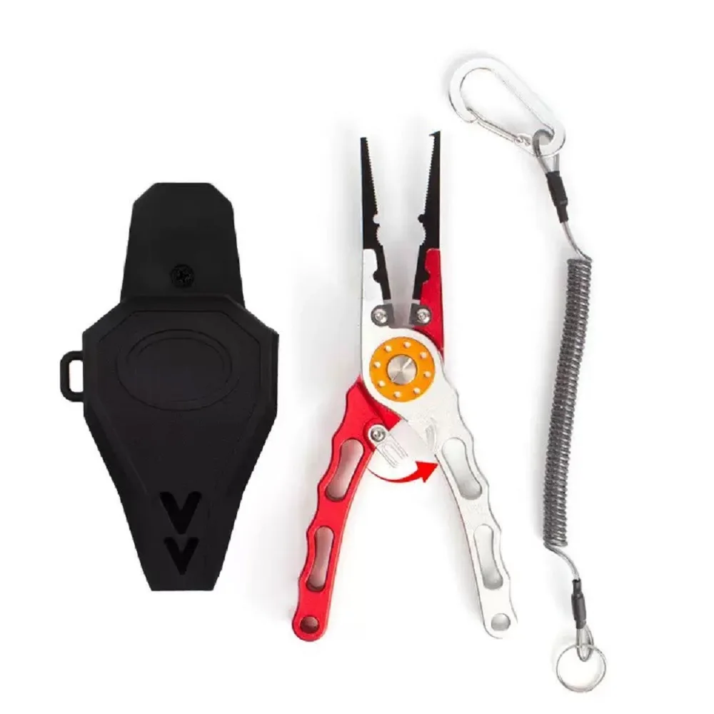 3Pcs Aluminum Alloy Lure Pliers Fish Controller Set Multi-functional Spinning Casting Fish Lip Grabber Fishing Equipment Tool
