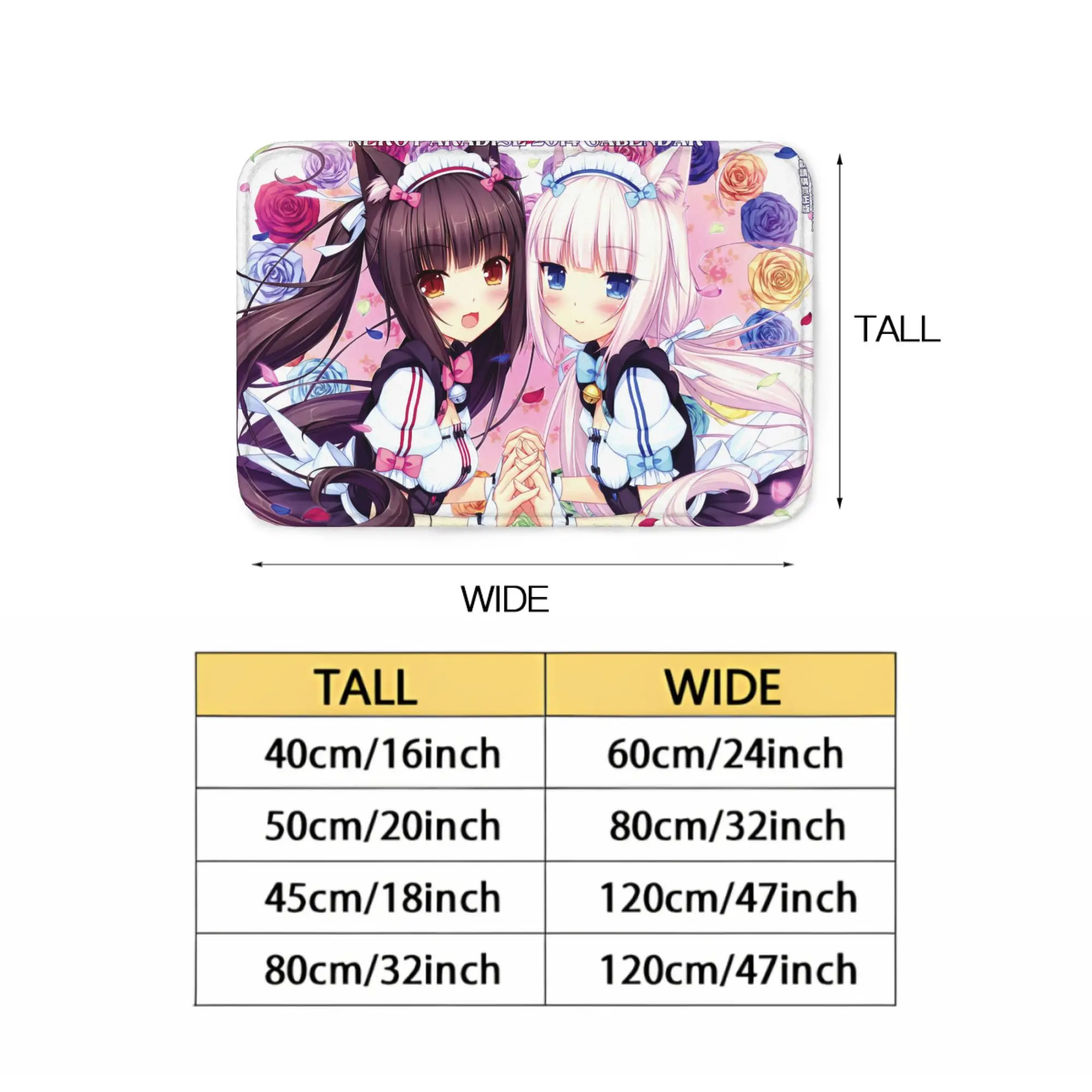 

Фланелевый коврик для двери и пола Nekopara
