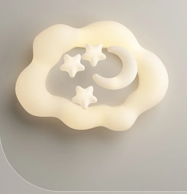 Creative Cloud Pendant Light Cream Style New Modern and Simple Creative Children's Room Bedroom Light