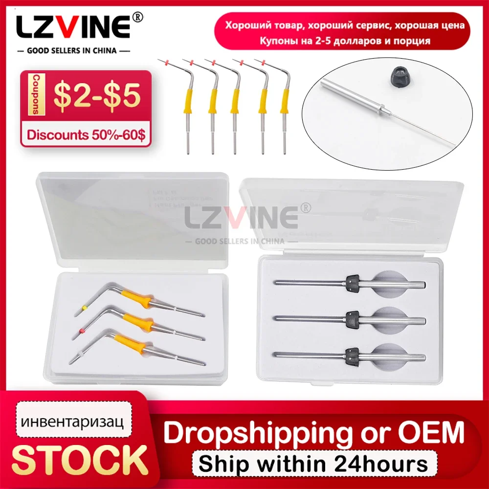 Needles Heat Plunger For Dental Cordless Endo System Gun Needle Obturation Pen Gutta Percha Bars Dentist Accessories Materials