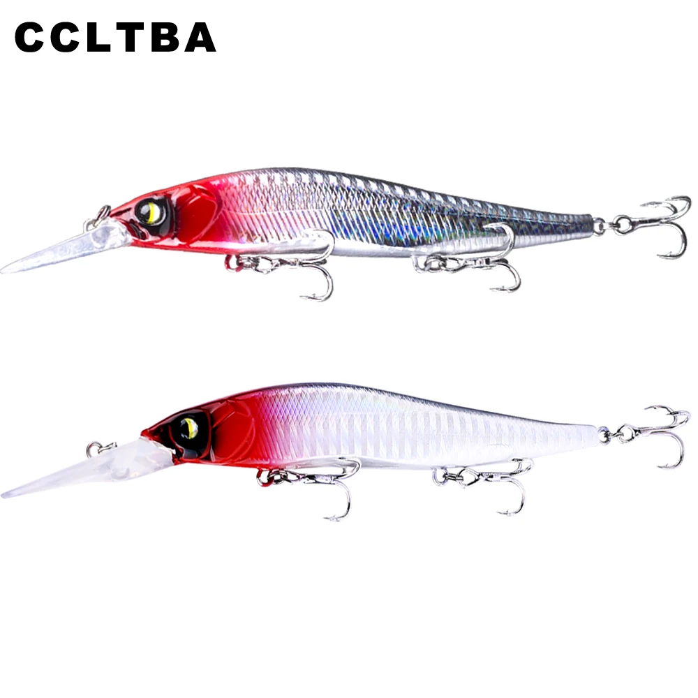 CCLTBA Deepwater Hard Bait Lure 2 Size Minnow Jerkbait for Pike Fishing Lures Wobbler Floating Jerk Bait Lures Tackle