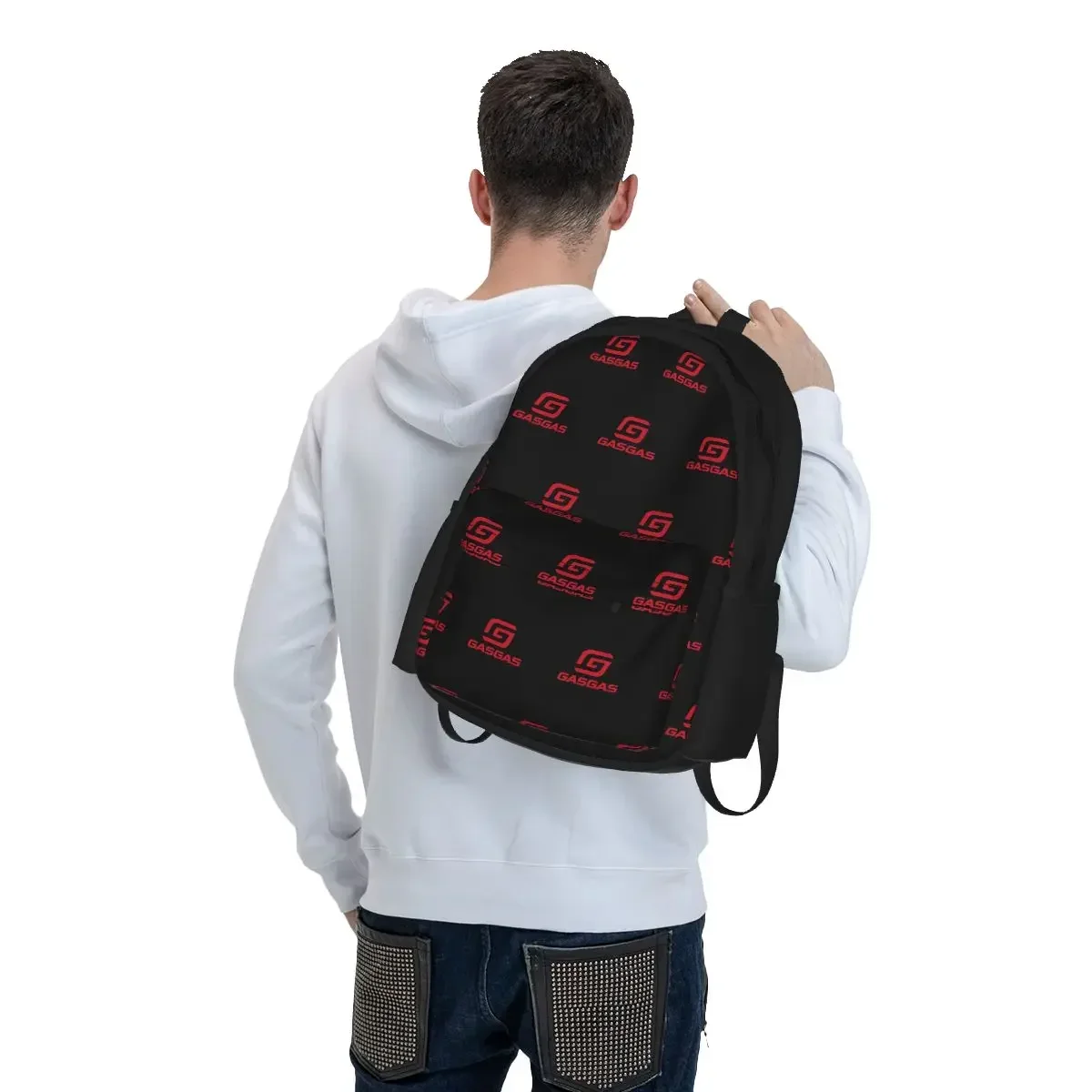Gasgas Plaid Logo Backpacks Boys Girls Bookbag Children School Bags Cartoon Kids Rucksack Laptop Rucksack Shoulder Bag