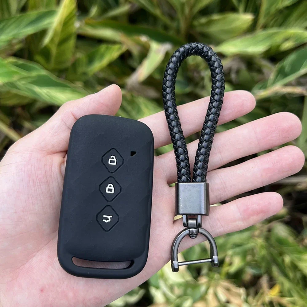 3 Button Silicone Car Key Cover Protect Case Set for Baojun 510 730 360 560 RS-5 530 630 Wuling Hongguang S Keychain Accessories