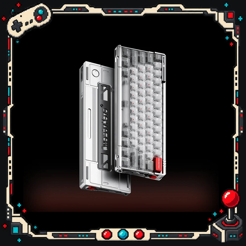 QWERTYKEYS QK60 HE Magnetic Switch Mechanical Keyboard Hall-Effect Gaming Keyboard 0.001mmRT 8000Hz Polling Rate PC Accessories