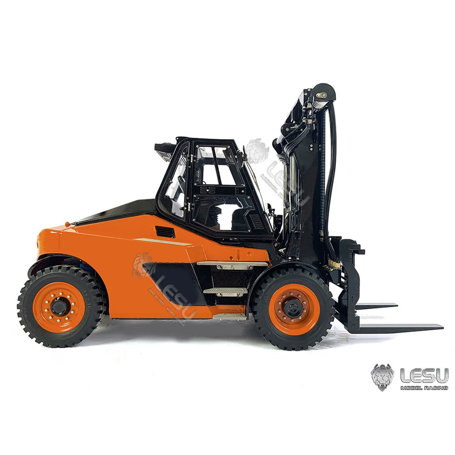 LESU Aoue-LD160S 1/14 RC hydrauliczny wózek widłowy zdalnie sterowane ciężarówki modele samochodów niezmontowany malowany pojazd budowlany THZH1463