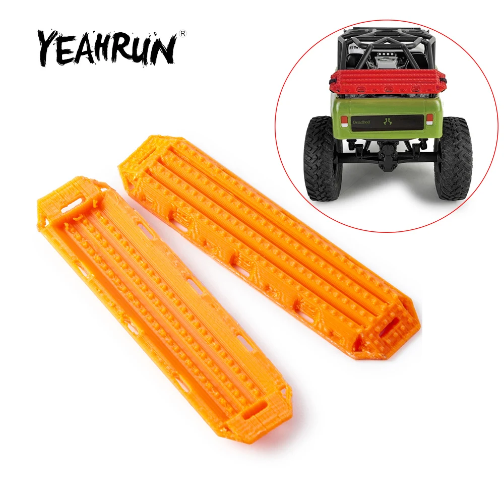 YEAHRUN 2Pcs Plastic Sand Ladder Recovery Anti-slip Boards for Axial SCX24 Deadbolt C10 Wrangler Gladiator Bronco 1/24 RC Car