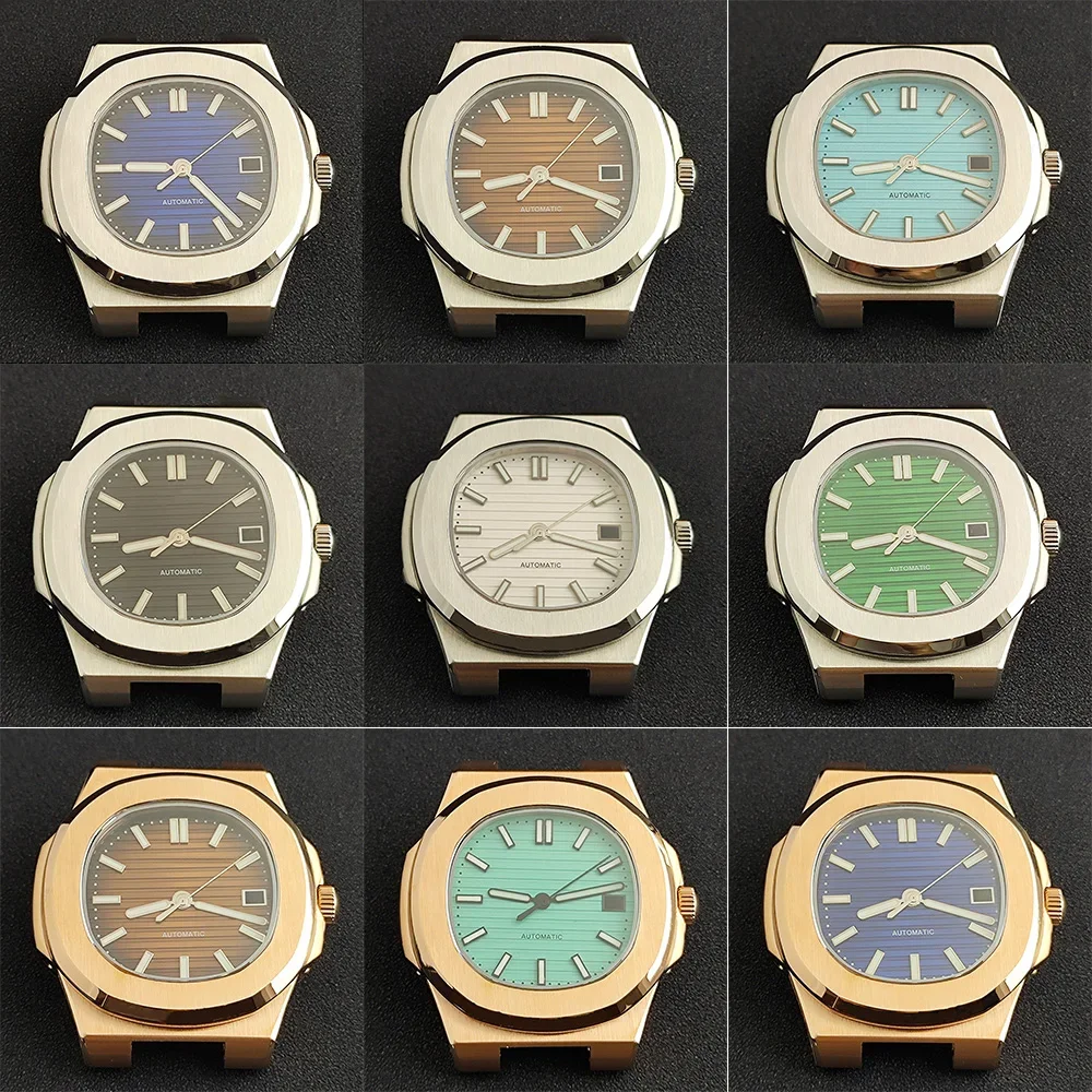 

NH35 Case Nautilus Case 40mm Watch Case Watch Accessories Stainless Steel Suitable for NH35 NH36 Movement NEW DIY