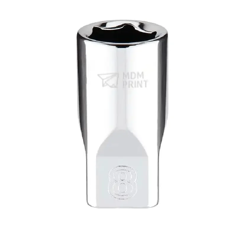 

1/4 in. Drive 8mm Metric 6-Point Socket with FOUR FLAT Sides