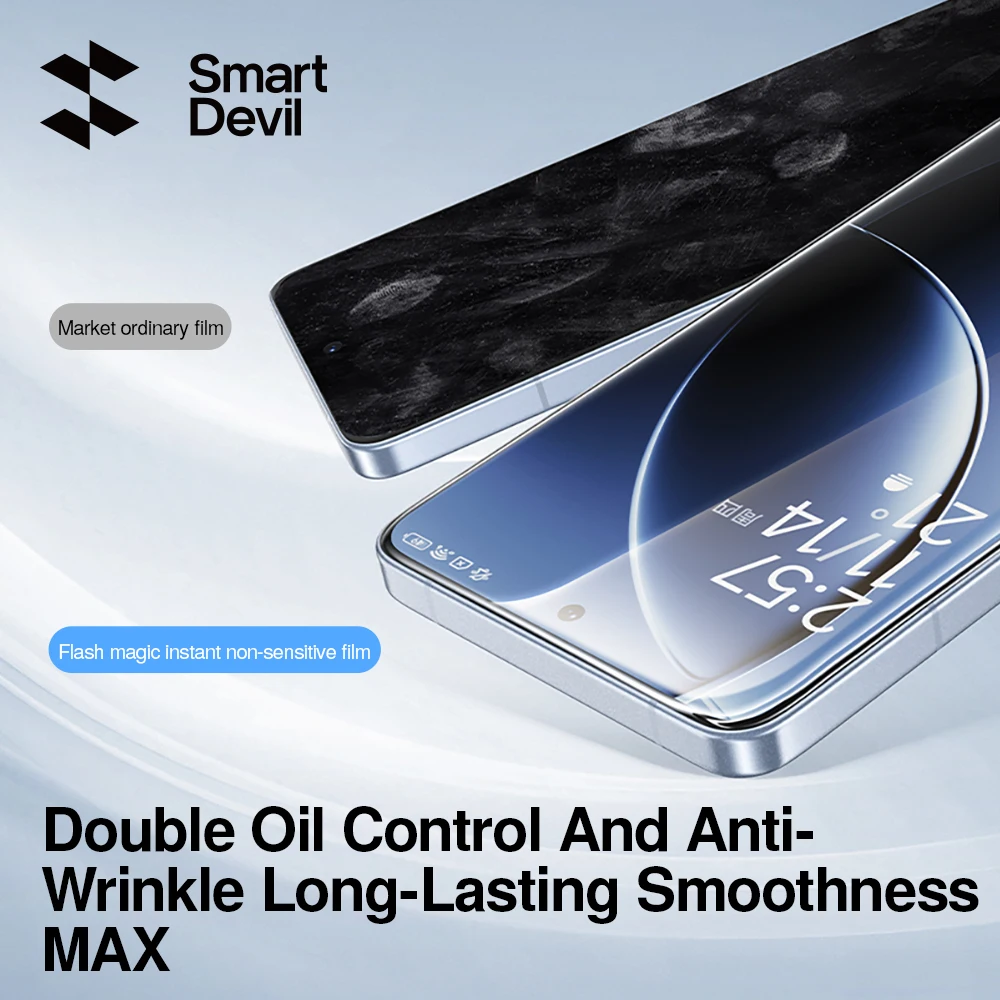 SmartDevil Bezpyłowa osłona ekranu do Poco F7 Ultra F7 Pro F6 Pro HD Folia ze szkła hartowanego do Xiaomi 14 Redmi K80 Ultra — zdjęcie produktu 2