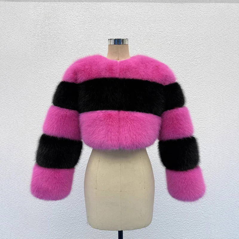 

S-6XL Women's Ieather Fur Coats Winter Faux Fur Coat Woman Elegant Fluffy Faux Fur Jacket Top Short Fur Coats Woman Fur Coat