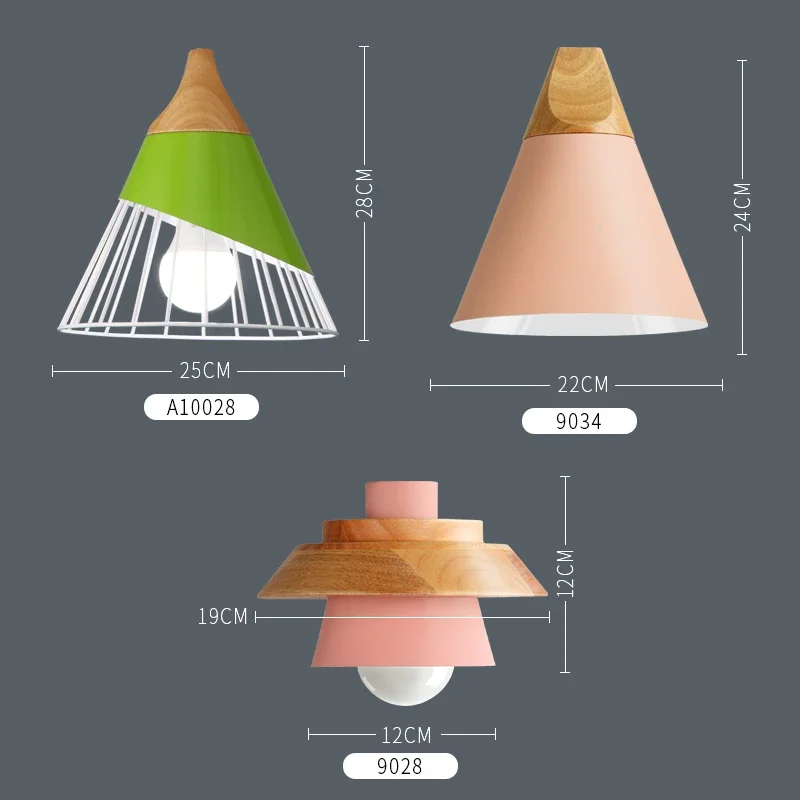 Imagem -03 - Luzes Pingente de Madeira Moderna Lâmpada Pingente Nordic Luz para Café Restaurante Quarto Hanglamp Cozinha Colorido Luminária Suspensão