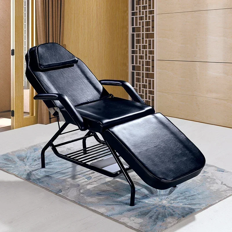 Camilla estética de cilios, cama profesional, belleza, Pilates, salón de fisioterapia, plegable, iluminado, tatuaje quiropráctico tailandés