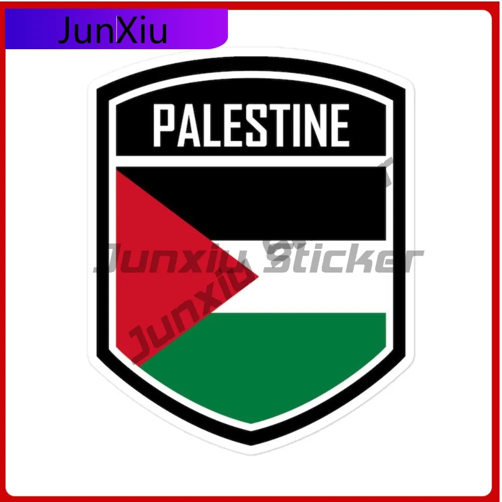 

Palestine Flag Emblem Modern Unique Printed Stickers Waterproof Vinyl Decal and Protective Cover for Truck Window