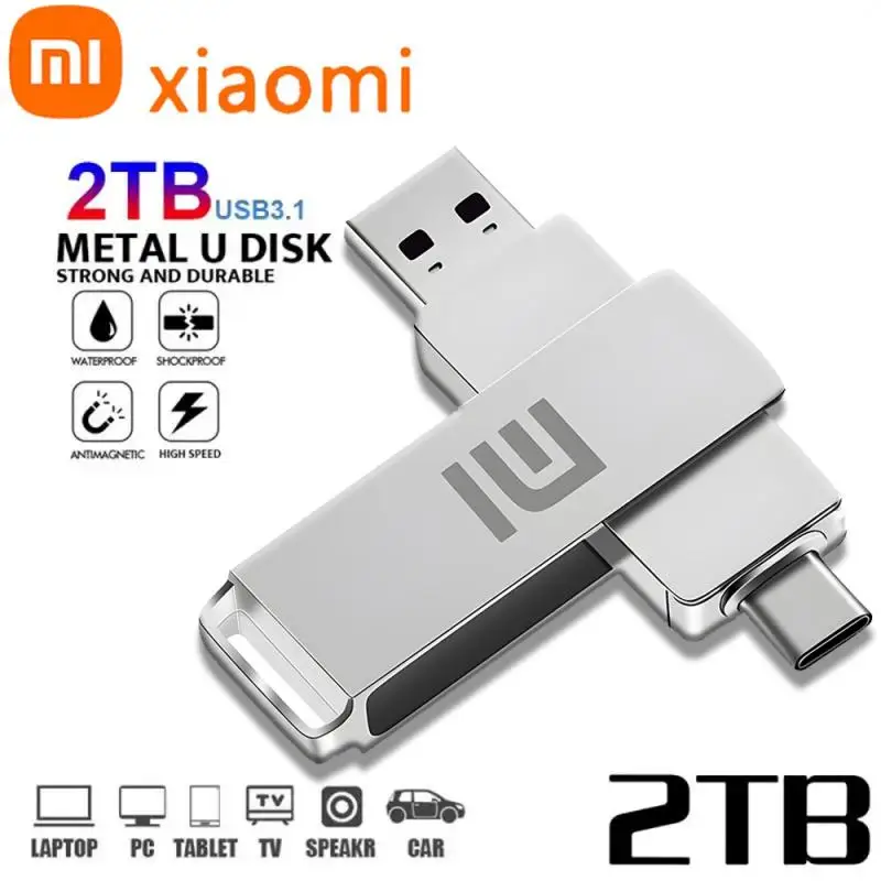 Xiaomi USB Flash Drive USB 3.0 Mini Pendrive 512GB 256GB 128GB Pen Drive Read Speed Up To 100M/ S Waterproof Memory Stick U Disk