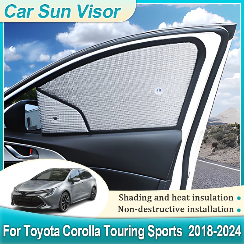 Car Sun shades For Toyota Corolla Touring Sports Accessories E210 2018-2024 Anti-UV Windows Sunshade Coverages Car Accessories