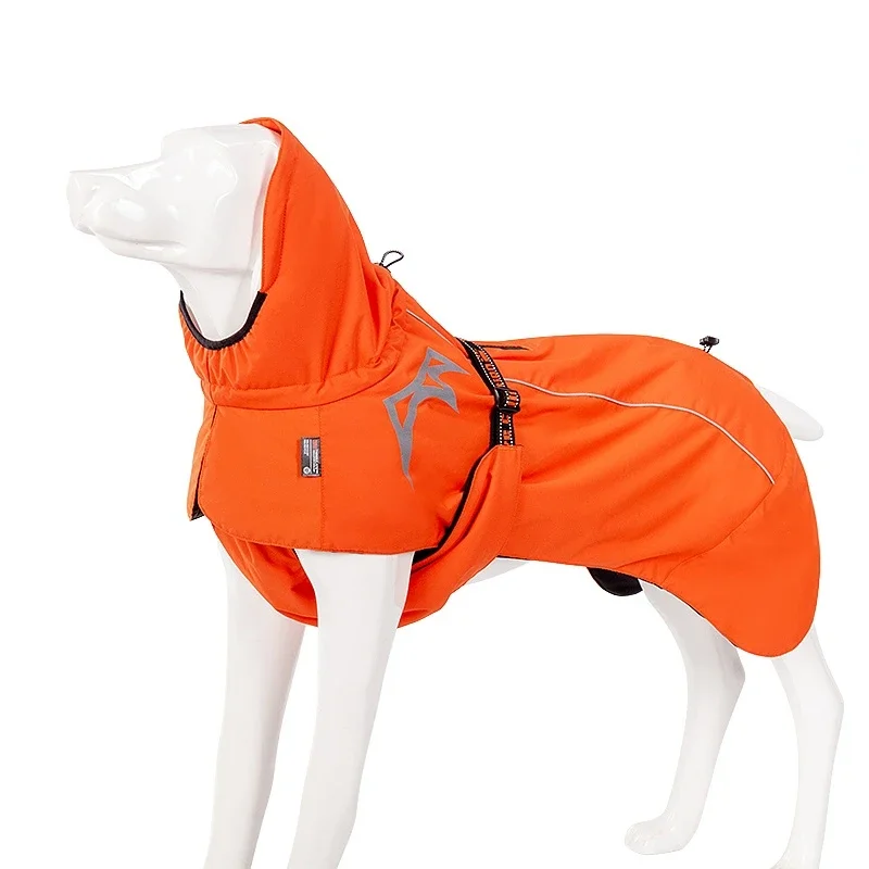 Winhyepet-Waterproof Turtleneck Raincoats for All Dogs, Padded Jacket, Fashionable Hoodies, Pet Clothes, Costume for Winter