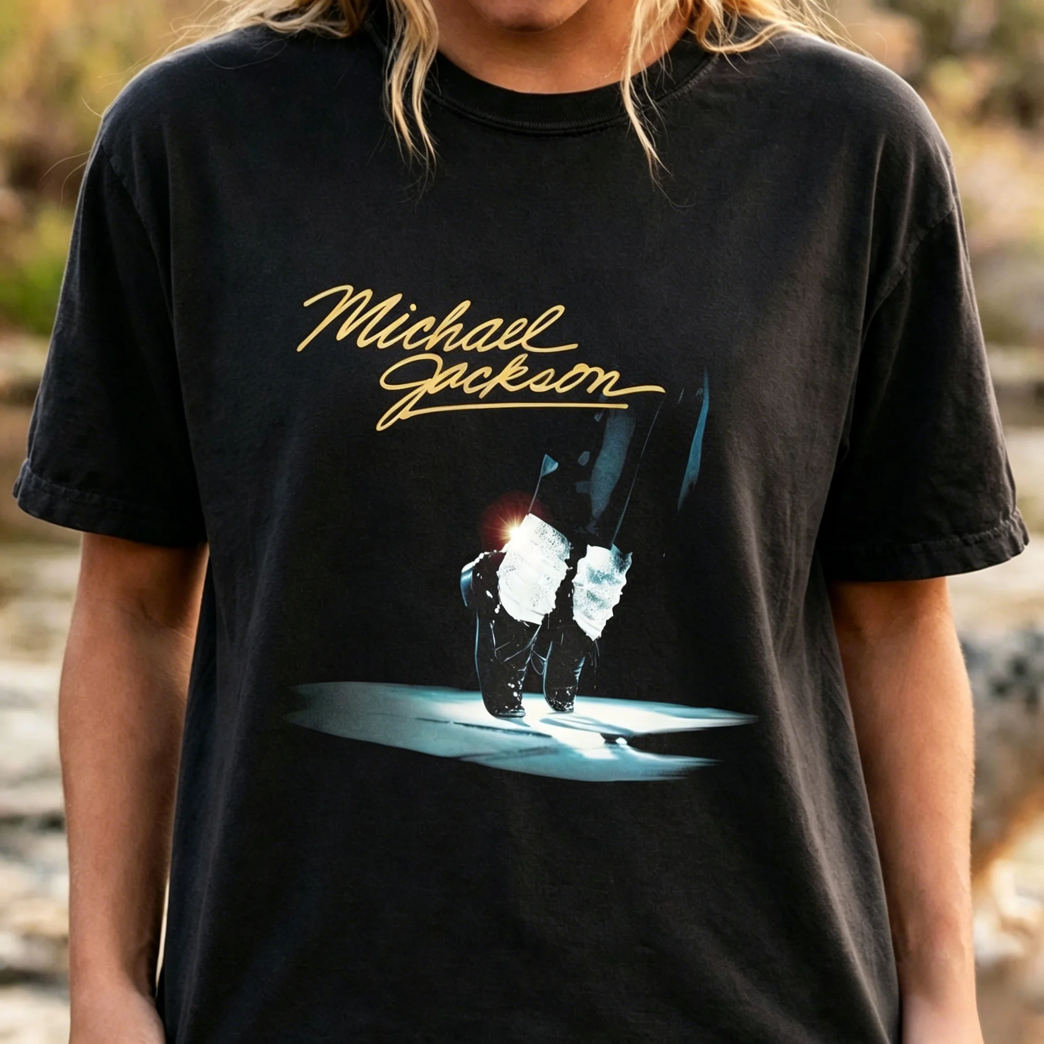 Michael Jackson Klassisches Action-Print-T-Shirt 2026 Sommer Lässige Baumwollkleidung Unisex Streetwear Y2k-Stil Sportshirt