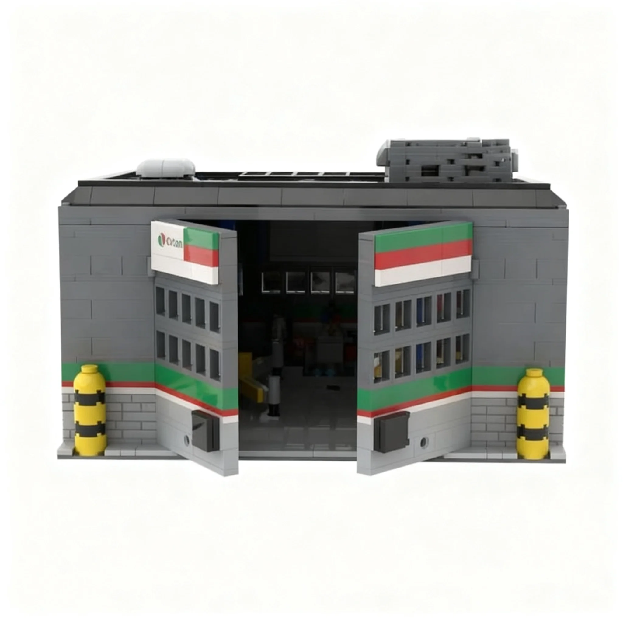 1311pcs MOC Modular Buildings Performance Shop Model Building Blocks Christmas Gift Toys Construction Education Collection Brick