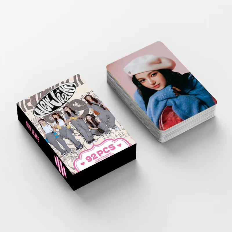 92Pcs/Set Idol Girl Group Lomo Card NEW High Quality  HD Printd Photocards Haerin Hyein MINJI DanieIIe Fans Collection Gifts