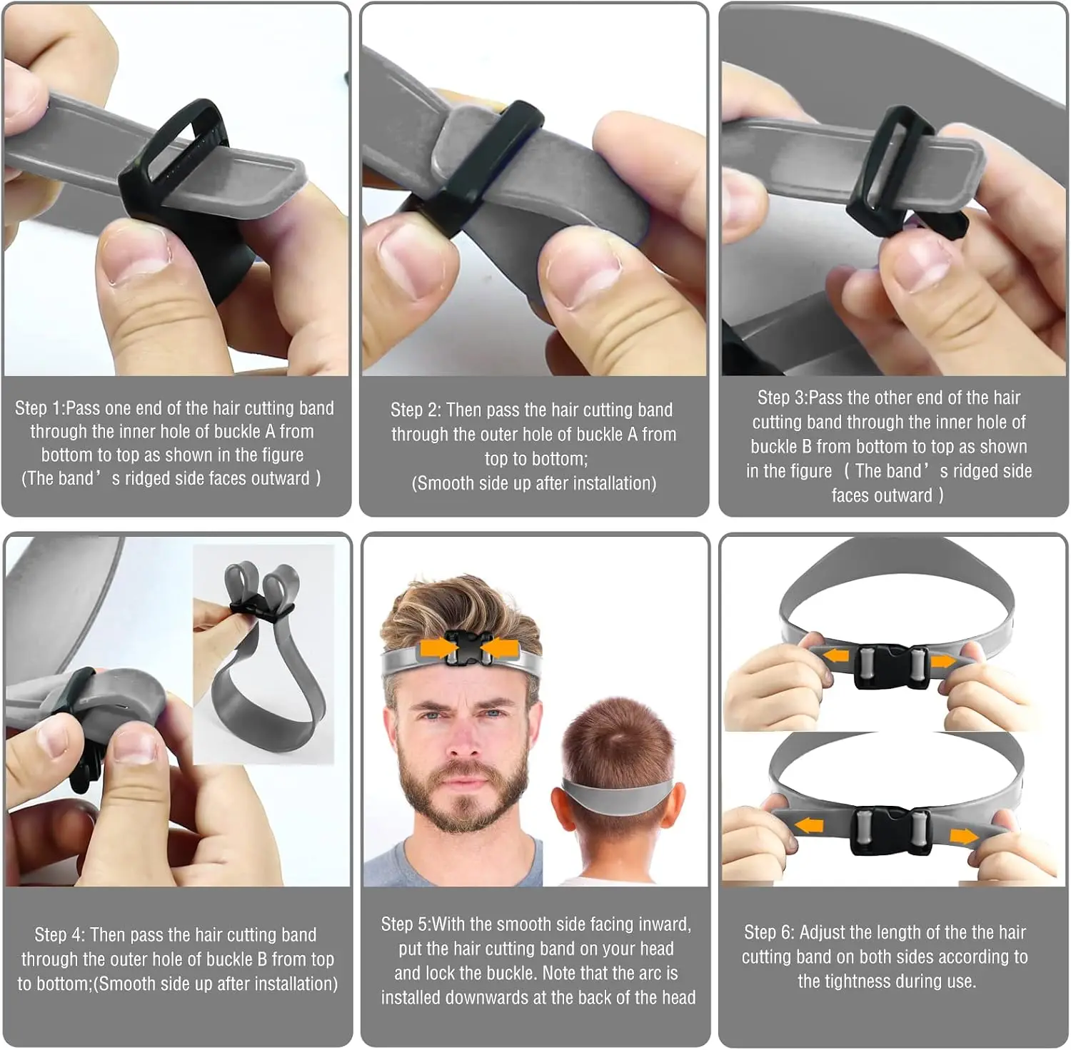 Hair Trimming Guide Band for Barbering
