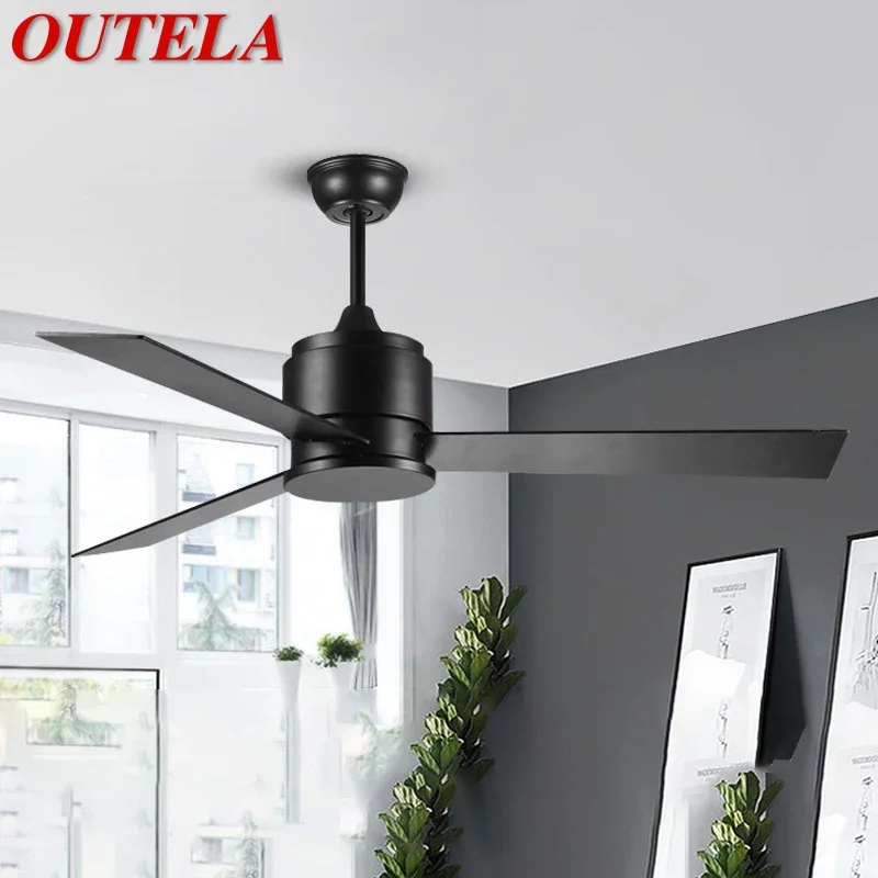 OUTELA Nordic Without lights Ceiling Fan Modern Minima lism Living Room Bedroom Study Cafe Hotel