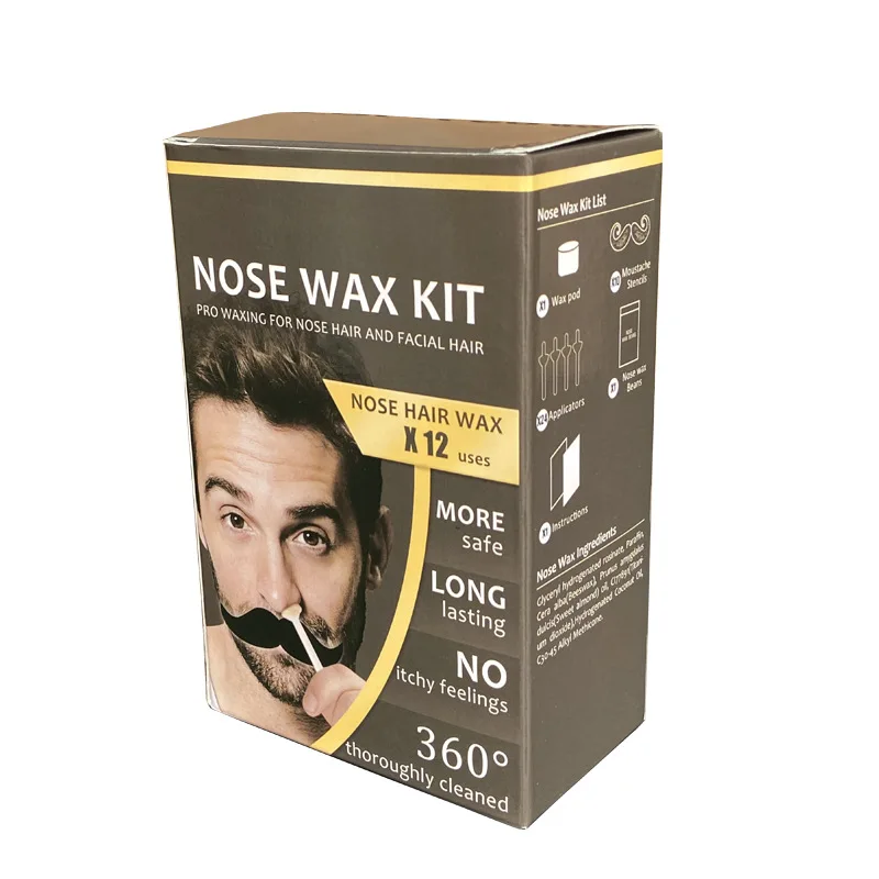 Pijnloze Neus Wax Kit Voor Mannen Vrouwen Neus Ontharing Set Papiervrije Neus Haar Wax Bonen Schoonmaak Wax Kit