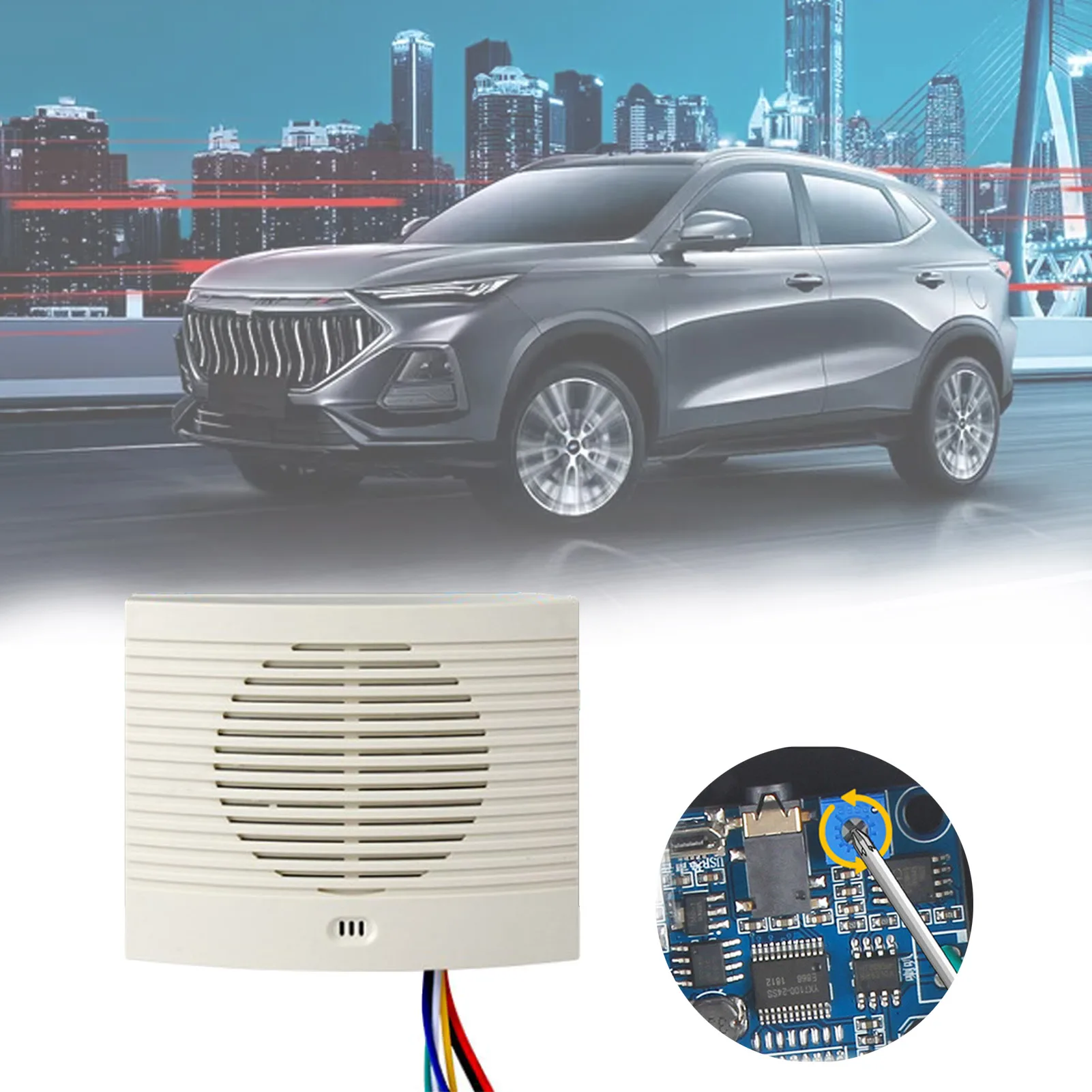 عكس الصافرة إنذار احتياطي للسيارات مركبة عكس تذكير إنذار احتياطي للسيارات تصميم عملية متقدمة بارد وأنيق #3