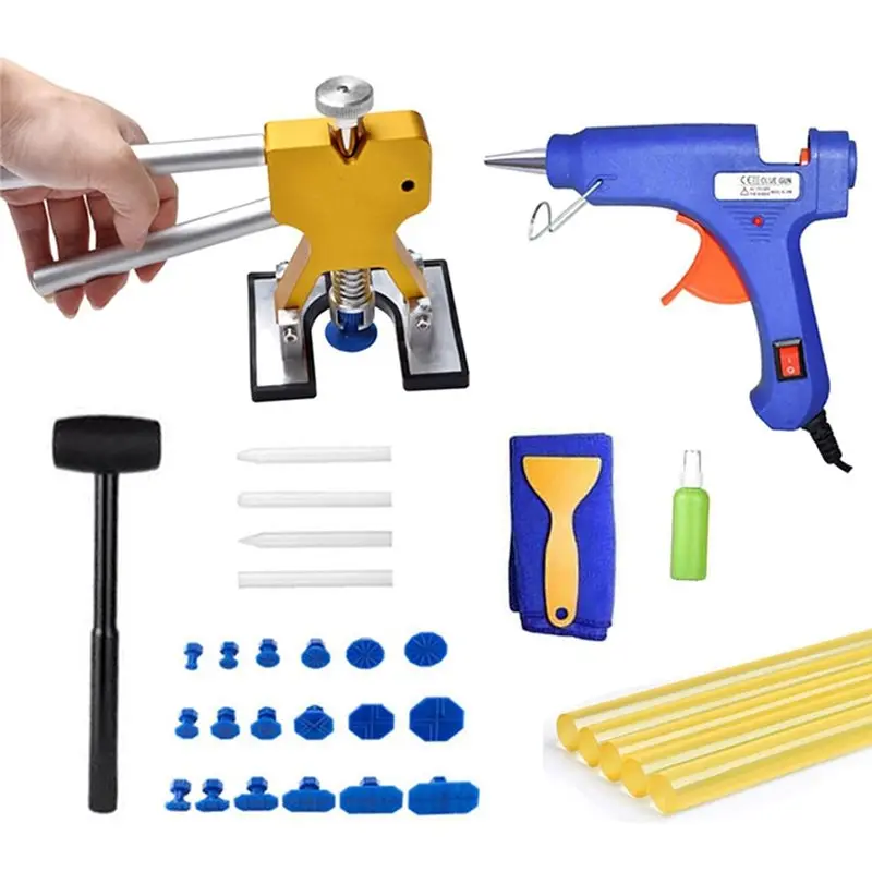 ABZL Paintless Dent Repair Kit Heavy Duty Dent Remover Tool For Car Dent Lifter For Car Dent Puller Kit