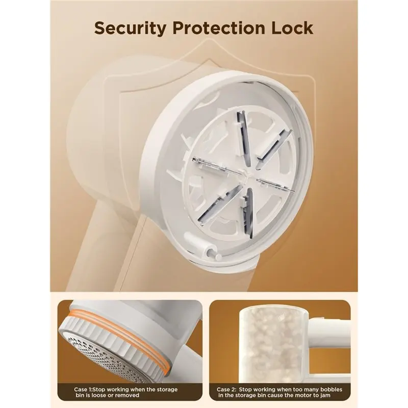 A52Q-للملابس والسترات والأثاث ماكينة حلاقة قماشية قابلة لإعادة الشحن متوافقة مع 3 سرعات مع شاشة LED #5