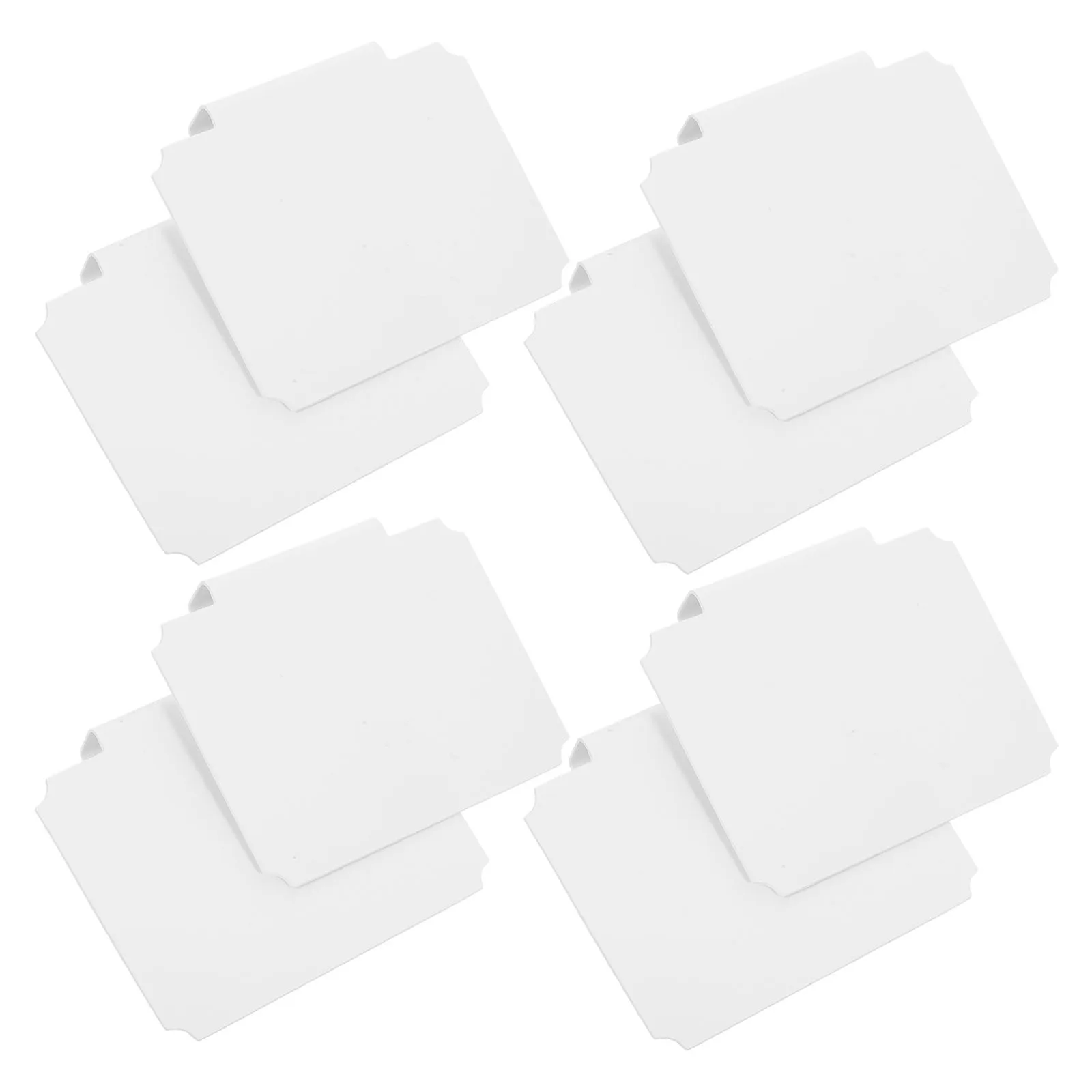 

8Pcs Basket Clips Labels Detachable PVC Clip for Hanging Storage Bins Pantry Organization Chalkboard Labels Basket Clips