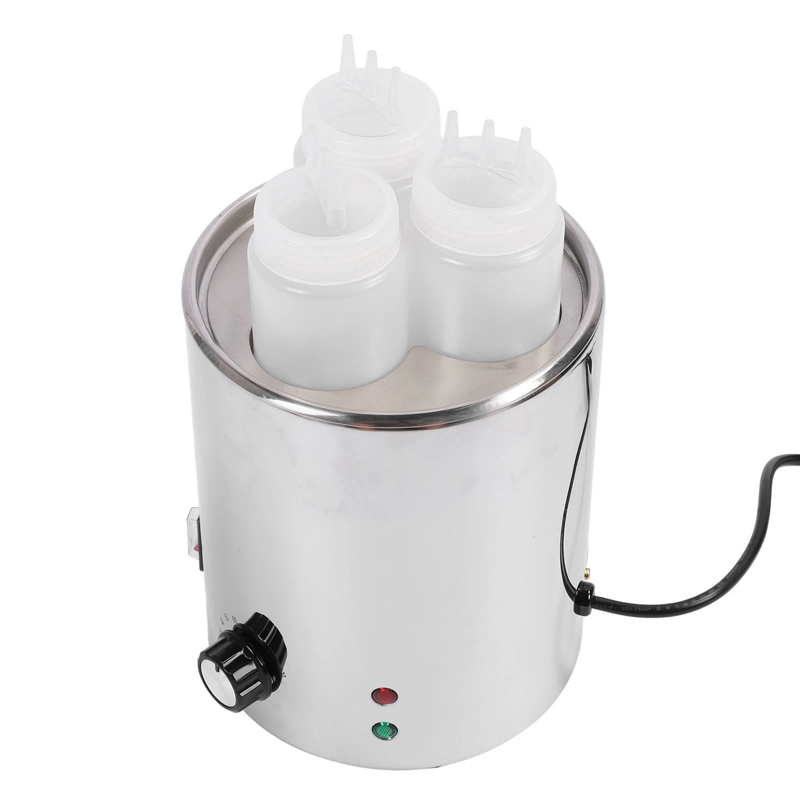 

Electric Sauce Heater Stainless Steel 30-100 Degree Centigrade Electric Cheese Warmer Thick Water Bath Heating for Chocolate